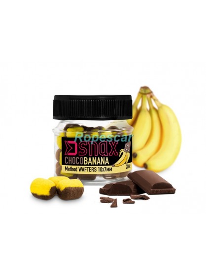 Wafter critic echilibrat D Snax 10x7mm. ciocolata si banana - Delphin